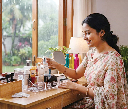 বর্ষার আর্দ্রতায় প্রসাধনীর যত্ন